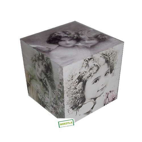 Boite bois enfants création serviettage