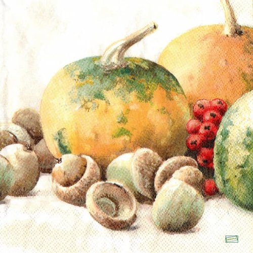 2 serviettes papier - légumes -25
