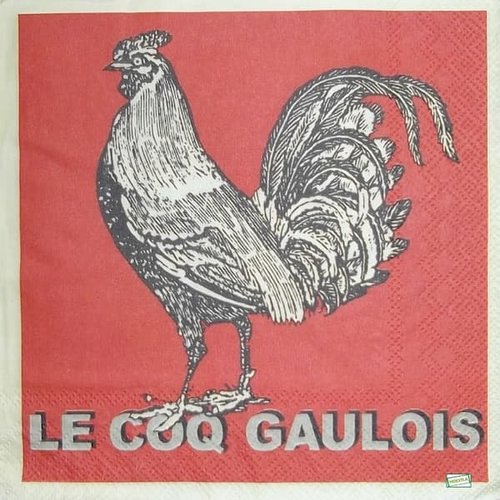 2 serviettes papier - oiseaux ferme -42