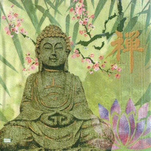 2 serviettes papier - asie -16