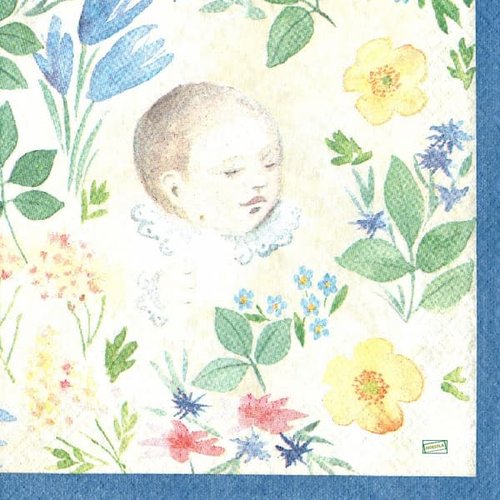 2 serviettes papier- les bébés -11