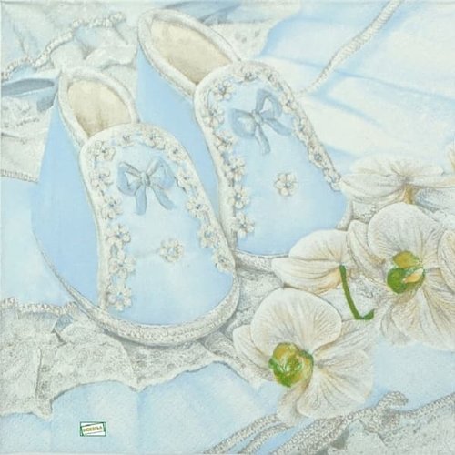 2 serviettes papier- les bébés -36