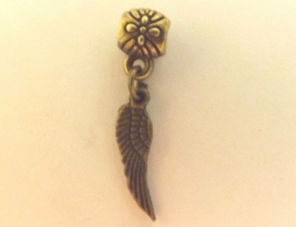 charms bronze aile d'ange 18x5 mm 