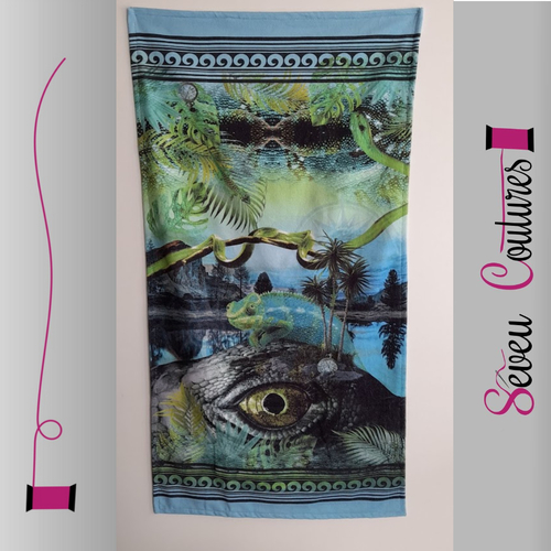 Serviette de plage reptile