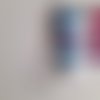 Pochette colorful bleu/rose