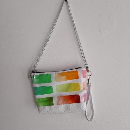 Pochette colorful jaune et vert