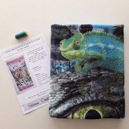Kit pour serviette de plage reptile