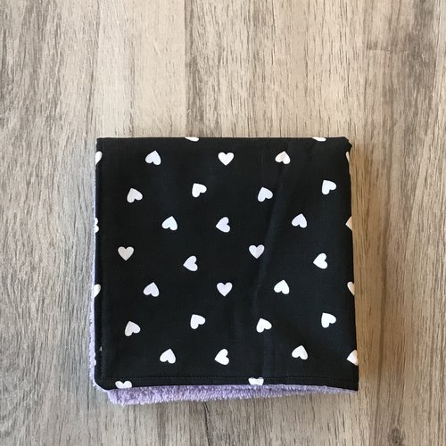 Serviette pour le visage cœurs