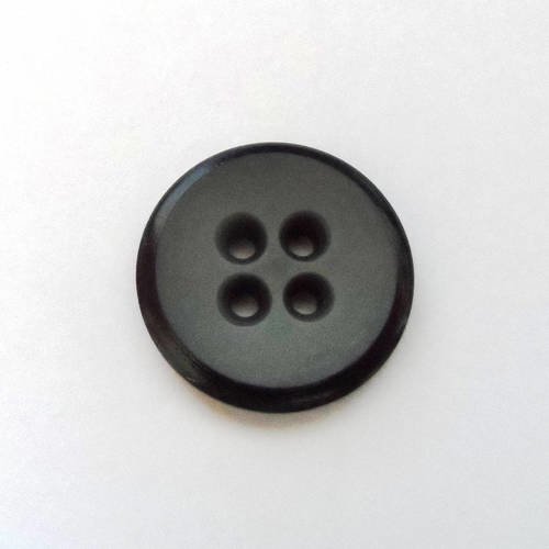 1 bouton rond 4 trous plastique 21 mm