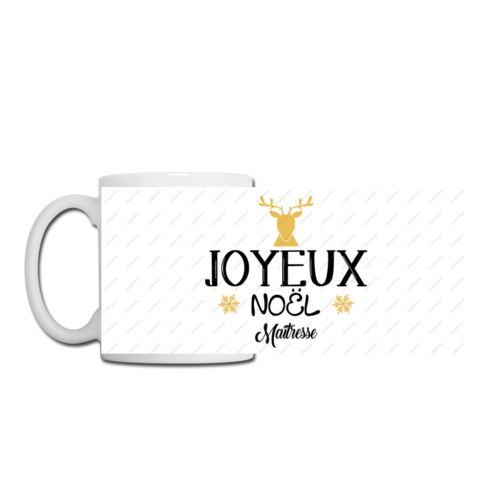 Fichier numérique pour mug joyeux noël maîtresse