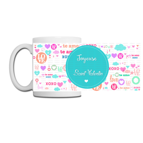Fichier numérique pour mug design joyeuse saint valentin