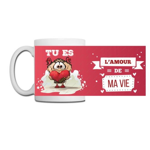 Fichier numérique pour mug design 11oz  - tu est l'amour de ma vie