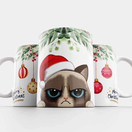 Modèle de sublimation  design template mug11oz  png merry christmas 8