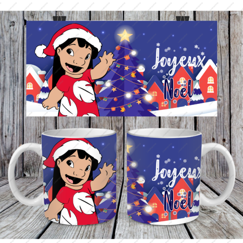 Modèle de sublimation  design template mug11oz  png  personnage de dessin animé n° 3 joyeux noël