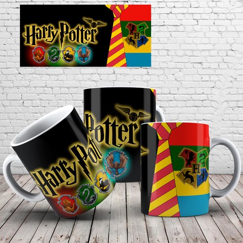 Modèle de sublimation  design template mug11oz  png film harry personnage 9