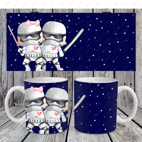 Modèle de sublimation  design template mug11oz  png thème  saint valentin  film  + emplacement texte