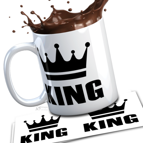 Modèle de sublimation  design template mug11oz  png thème king n° 1