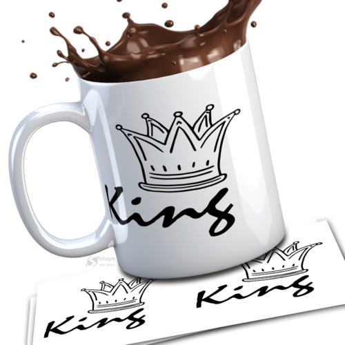 Modèle de sublimation  design template mug11oz  png thème king n° 3