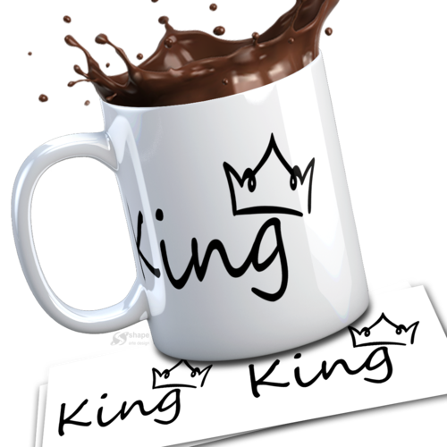 Modèle de sublimation  design template mug11oz  png thème king n° 4