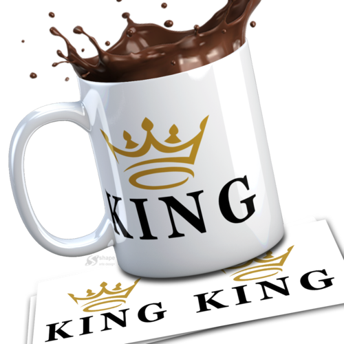 Modèle de sublimation  design template mug11oz  png thème king n° 5