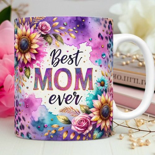 Design fête des mères png mug 11 oz best mom ever 2