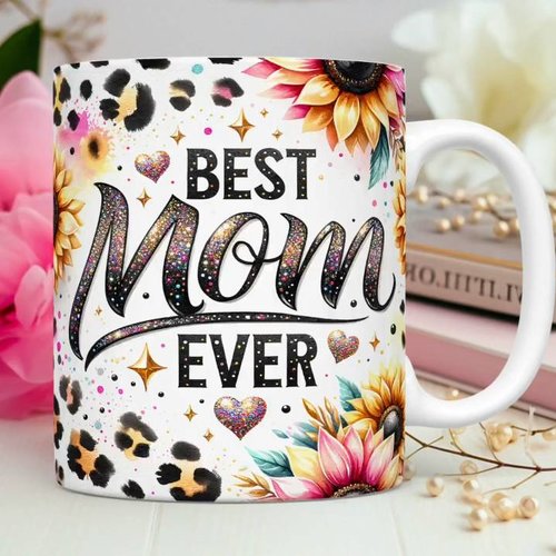 Design fête des mères png mug 11 oz best mom ever 3