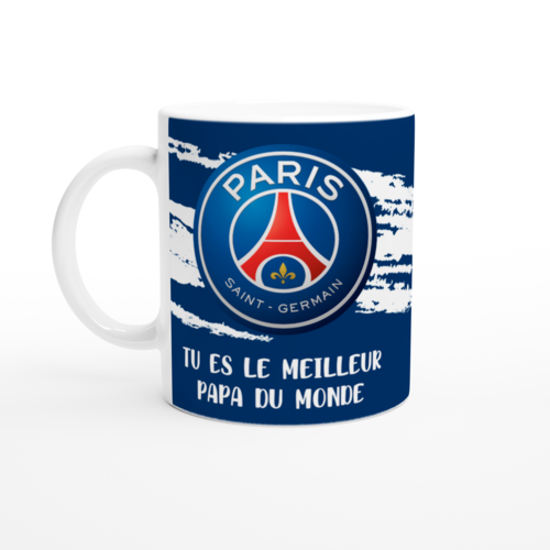 Design mug 11 oz sublimation , tu es le meilleur papa du monde , paris personnalisable