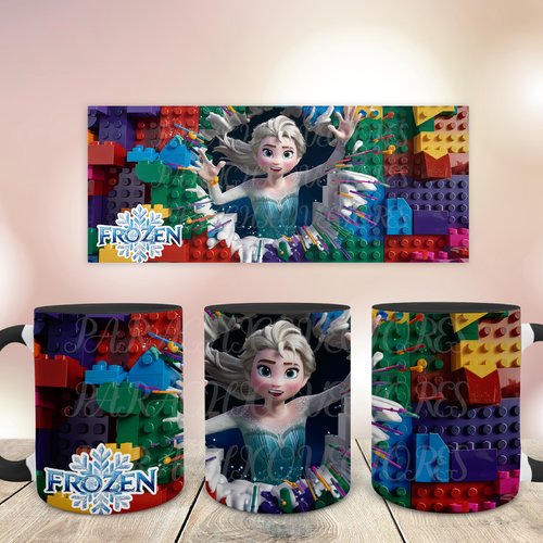 Pack 6 designs 11 oz mug sublimacion thème lego