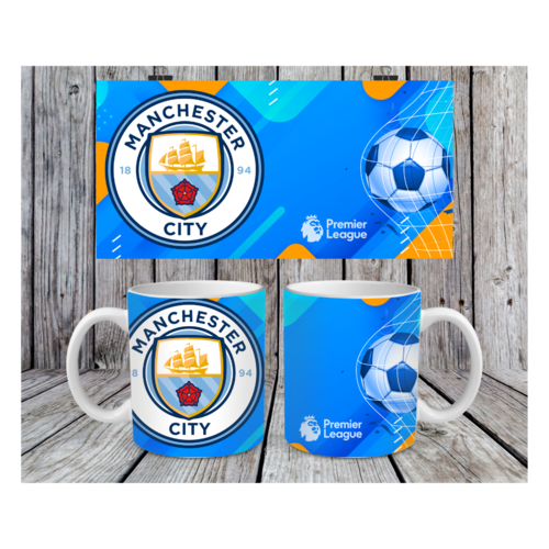 Design 11 oz mug sublimacion  thème manchester city
