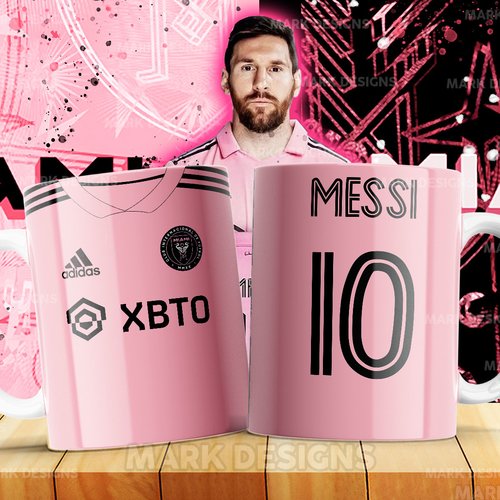 Pack 9  designs 11 oz mug  - thème miami messi