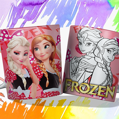 Pack 6 designs png 11 oz mug   - princesse