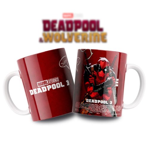 Pack 6 designs png 11 oz mug   - deadpool wolverine