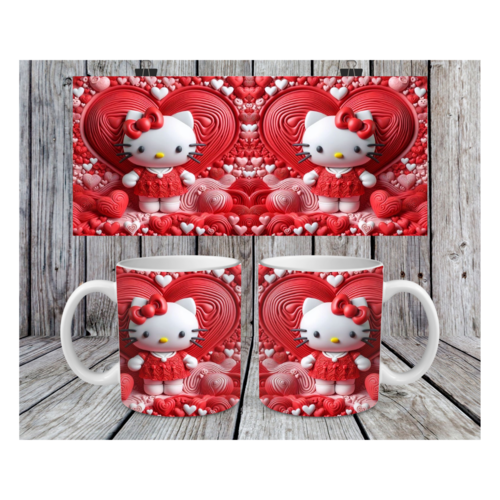 Pack 5 designs mug png 11oz - thème hello kitty