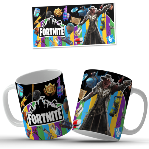 Pack 12 designs  mug png 11oz - thème fortnite