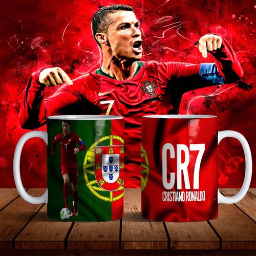 Pack 10 designs  mug png 11oz - thème cr7