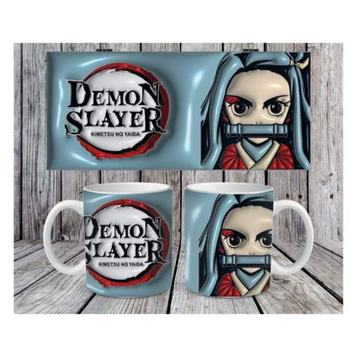 Pack 3 designs  mug png 11oz - thème demon slayer