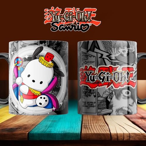 Pack 5 designs mug png 11oz - thème yugiho sanrio
