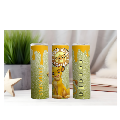 Design tumbler gobelet  png starbucks  le roi lion