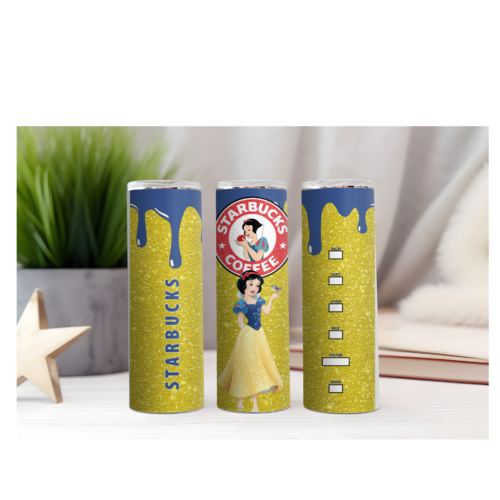 Design tumbler gobelet  png starbucks blanche neige