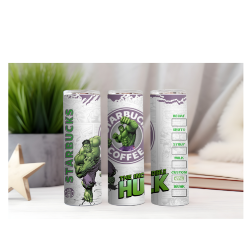 Design tumbler gobelet  png starbucks hulk