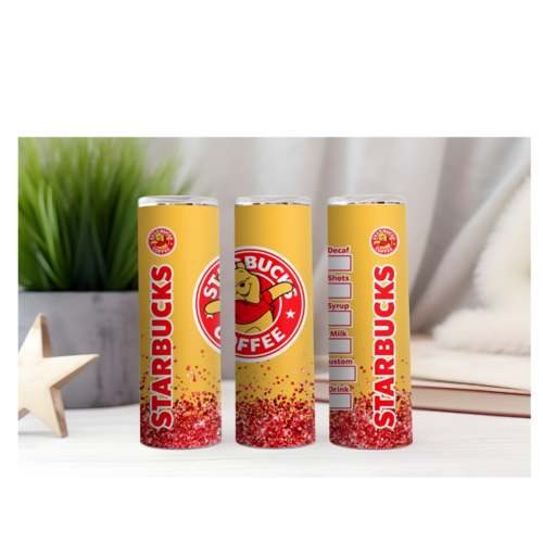 Design tumbler gobelet  png starbucks  winnie l'ourson