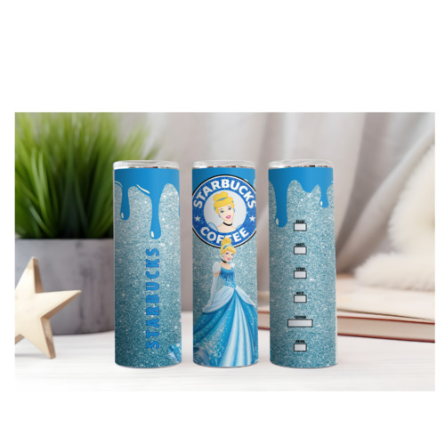 Design tumbler gobelet  png starbucks  cendrillon