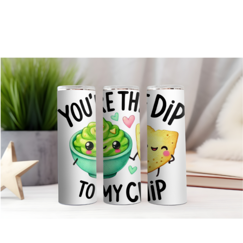 Design tumbler gobelet  png you 're the dip to my chip