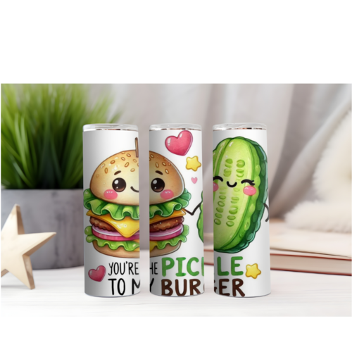 Design tumbler gobelet  png you 're the pickle to my burger