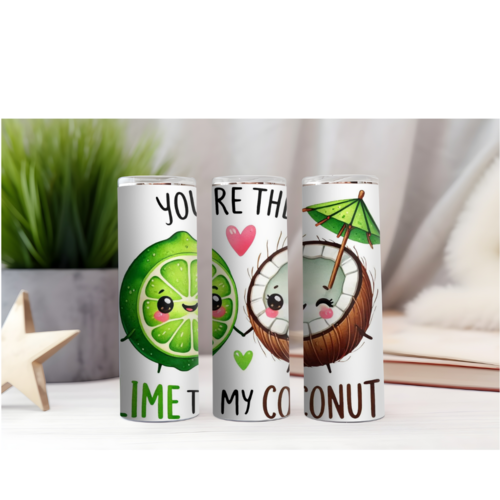 Design tumbler gobelet  png you 're the lime to my coconut