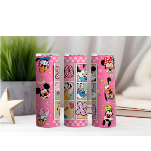 Design tumbler gobelet  png personnages xo xo