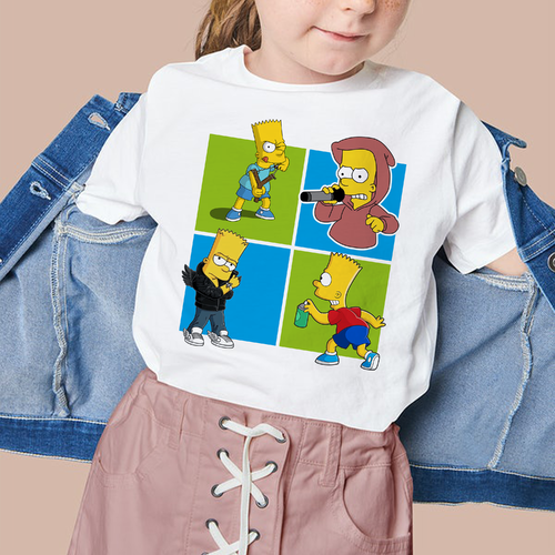 2 designs t-shirt simpson png