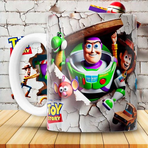 Pack 12 designs mug 11 oz png toy story