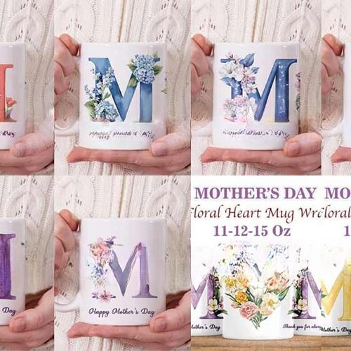 Pack 20 designs png 11 oz thème maman
