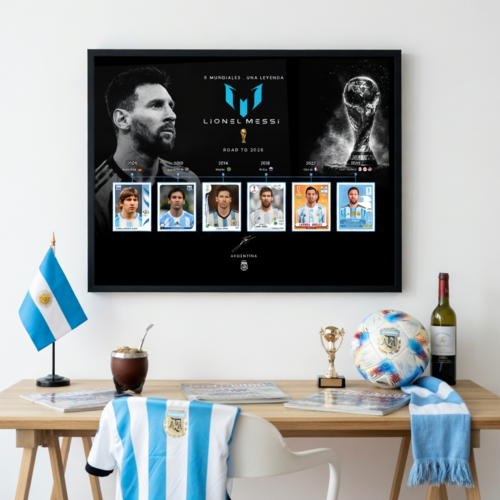 Design png 2 posters messi coupe du monde 50 x 40 cm